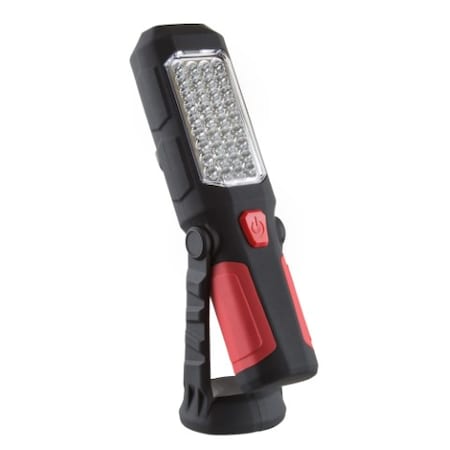 Fleming Supply LED Flashlight with Magnetic Swivel Base, Hanging Hook, 200 Lumen Work Lamp for Repair, Assistance 627955OYW